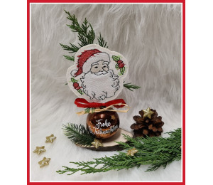 Stickdatei ITH - Stecker Weihnachtsmann 